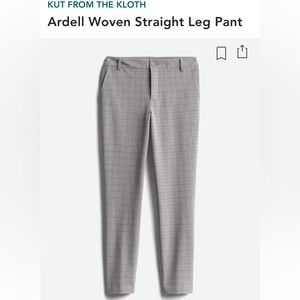 Kut from the Kloth Ardell Woven Straight Leg Pant 12